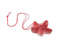 HIAKDOFT Ocean Ocarina Bright Red Design Musical Flute for Beginners and Students Lightweight Wind Instrument for School Beach Parties and Outdoor Activities