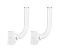 HIAKDOFT Outdoor Wireless Security Camera Pole Mount Bracket 2pcs, Weatherproof Wall Antenna Mount for Roof, Outdoor Surveillance Antenna Support