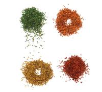 HIAKDOFT Pack of Artificial Micro Maple Leaves for DIY Railroad Fairy Garden Realistic Miniature Fall Leaves in Spring Red Autumn Yellow Brown Faux Autumn Landscape Decor for Crafts and