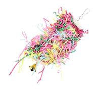 HIAKDOFT Parrot Chewing Hanging with Bell Bird Chew Plaything for Cage Attachment Creative Design Attracts Birds Suitable for Parakeets Cockatiels Budgies and Caged