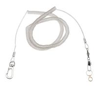 HIAKDOFT Parrot Flying Harness 5.5mm Thick 6m Long Training Rope with Foot Ring Anklet for Pet Birds Bird Flight Safety and Training