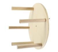 HIAKDOFT Parrot Perch Stand with Bite Resistant Cage Bird Wheel for Parakeets and Cockatiels High Grade Material Fun Exercise and Play Accessory for Small Birds