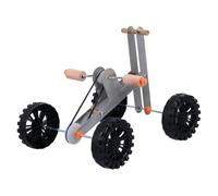 HIAKDOFT Parrot Training Bike Toy Adjustable Small Tri-wheel Design Sturdy Plastic Foot Toy for Bird Training for Pet Birds