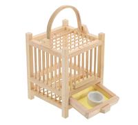 HIAKDOFT Pet Cage Wooden House Bamboo Insect Container for Cricket Breeding Observation for Boys and Girls Insect Viewer and Small Animal Enclosure
