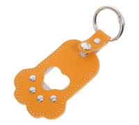 HIAKDOFT Pet Memorial Keychain Paw Shape PU Leather Dog Cat Hair Keepsake Box for Storing Fur and Photos Versatile Keepsake for Honoring Pets Thoughtful