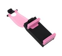 HIAKDOFT Pink Adjustable Steering Wheel Phone Holder for Cars Anti-slip Hook Mount Cradle Compatible with Various Smartphones Easy Installation Stable Mobile Holder for Navigation and