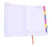 HIAKDOFT Planner Hardcover Journal with English Layout Days Daily Weekly Organizer for Business Professionals and Students Sturdy Prevents Ink Bleedthrough for Global Management