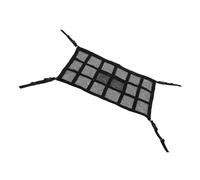 HIAKDOFT Polyester Car Ceiling Cargo Net Slot Segmented Zipper Truck Organizer for Suv Rooftop Storage Secure Trunk Net with Stylish Design and Easy Access Pouch