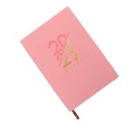 HIAKDOFT Portable Daily Planner Notebook Pink Lightweight Writing Book for Creative Notes Scheduling and Idea Listing Compact Travel Friendly Journal for Personal and Academic Use
