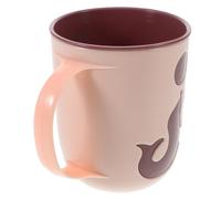 HIAKDOFT Portable Dolphin Toothbrush Mug with Handle Unbreakable Bathroom Toothbrush Cup for Safe Lightweight Wash Cup for Mouthwash and Daily Hygiene Creative Teething Care Travel-Friendly