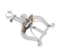 HIAKDOFT Portable French Horn Music Lyre Clip Lightweight Metal Marching Band Music Holder with Secure Clamp Weatherproof and Travel Friendly Design for Wind Instruments