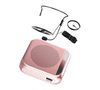 HIAKDOFT Portable Rechargeable S17 Voice Amplifier with LED Display, Mini Wireless Microphone for Teachers and Tour Guides, Compact Personal Amplifier for Travel and Training