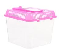 HIAKDOFT Portable Reptile Aquarium Tank with Lid, Small Plastic Breeding Box for Tortoise and Turtle, Reptile Feeding and Living Container Suitable for Pet Breeding and Habitat Random Color