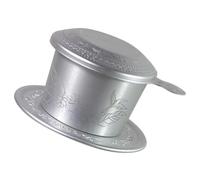 HIAKDOFT Portable Vietnamese Coffee Dripper Filter Cup Aluminum with Unique Pattern Compact Outdoor Travel Camping Coffee Filter Women