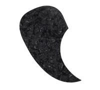 HIAKDOFT Practical PVC Guitar Protective Plate Anti-scratch Guard Sticker for Acoustic Folk Guitars Self-adhesive Pickguard Easy to Apply and Replace Black Finish