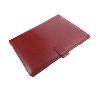 HIAKDOFT PU Leather Portfolio Folder with Multi Pockets and Clipboard Portable Document Organizer with Business Card Slots and Pen Holder Legal Pad Holder for Office and Conference Use