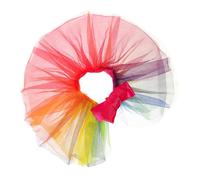 HIAKDOFT Rainbow Tutu Collar Lightweight Puppy Dress Comfortable Pet Clothes for Small to Medium Cats and Dogs Adorable Multi-color Skirt for Parties and Everyday Wear