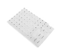 HIAKDOFT Raised Silicone Keyboard Stickers for Long Nails Ergonomic Soft Keycaps with Embedded Letters Silent Typing Protector Cover for Desktop PC Laptop Easy Self Adhesive Installation