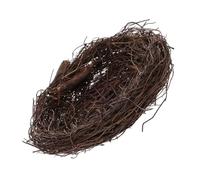 HIAKDOFT Rattan Bird Nest Garden Decor Woven Rest Place for Easter Patio Tree Hanging Decoration Rustic Lightweight Ornamental Bird House