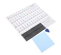HIAKDOFT Removable Piano Keyboard Stickers for Keys Electronic Keyboards Note Labels for Beginner Music Learning Transparent Non-sticky Protective Covers