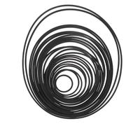 HIAKDOFT Replacement Rubber Belt for Dvd Drive and Recorder Machine Black Tape Recorder Belt Fit for Belt-driven Devices to Restore Turntable Speed