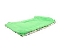 HIAKDOFT Reptile Sleeping Bag Habitat Bed with Pillow and Blanket, Cotton Lizard Gecko Pet Sleep Sack, Beige and Green, Suitable for Reptile Hideout and Indoor Terrarium Use