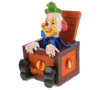 HIAKDOFT Resin Clown Figurine for Table Creative Circus Clown Art Sculpture with Vibrant Colors Fade-resistant Resin Material Easy to Clean Decorative Statue for Bookshelf Desktop Ornament