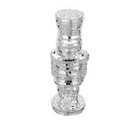 HIAKDOFT Retro Disco Nutcracker Figurine Silver Mirror Ball Christmas Ornament Festive Funny Soldier Decoration for Desktop Bookshelf Fireplace Party Favors