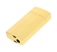 HIAKDOFT Retro Metal Lighter Case Compact Portable Protective Sleeve Lightweight Cigarette Lighter Holder for Casual Formal Occasions Golden Durable Storage Cover