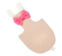 HIAKDOFT Reusable Washable Flight Bird Nappies Soft Cotton Parrot Diaper with Bow for Budgie Parakeet African Grey Skin Friendly Bird Clothes in Light Pink