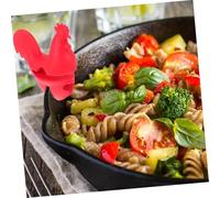 HIAKDOFT Rooster-Shaped Silicone Boil Lifter for Kitchen Pot Lid Heat-Resistant Spill Stopper with Smooth Edges Food-Grade Material Home and Restaurant Cooking Accessory