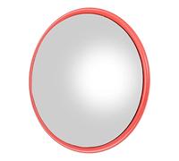 HIAKDOFT Round Convex Mirror Indoor Outdoor Security Wide Angle Traffic Mirror for Garage Driveway Store with Clear Aluminum Reflective Surface Easy Installation Plastic and Aluminum Film