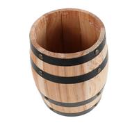 HIAKDOFT Rustic Wooden Utensil Holder Natural Oak Cutlery Organizer with Retro Grain Pattern Wood Kitchen Utility Holder for Forks Spoons Chopsticks Dining Table