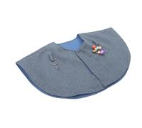 HIAKDOFT Scratch Parrot Shoulder Cape Cotton Linen Shawl for Parrot Training Protection Comfortable Large Blue Grey Cover to Prevent Bites and Poop Easy Wear for Macaws Lovebirds and More
