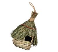 HIAKDOFT Seagrass Woven Bird House Hanging Nest for Outdoor Garden Decoration Creative Handwoven Breeding Cave Easy to Install Natural Grass Bird Nest
