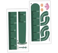 HIAKDOFT Self-Adhesive Cactus Height Chart Wall Sticker for Removable Growth Measuring Decal with Cute Plant Design Easy to Apply and Record S Height Green Wall Art Decor