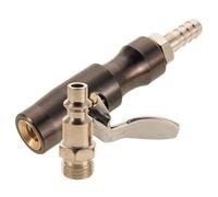 HIAKDOFT Self-Locking German Type Tire Inflation Air Chuck Adapter for Car SUV Motorcycle Compact Quick Release Air Tube Male Plug Valve Connector with Secure Grip for Accurate Pressure