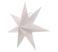 HIAKDOFT Seven-Pointed White Paper Star Lantern Hanging Lampshade for Window Ceiling Decor Lightweight Origami Star Shade for Weddings Holidays Birthday Parties Versatile Event Decoration