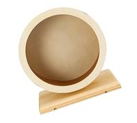 HIAKDOFT Silent Small Hamster Running Wheel Wooden Exercise Wheel for Chinchilla Guinea Pig and Small Pets Noise Sports for Nighttime Activity and Healthy Pet Entertainment