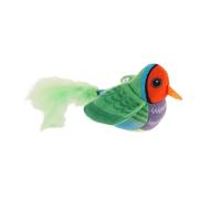 HIAKDOFT Simulation Chirping Bird Cat for Indoor Kittens Interactive Flapping Wand with Authentic Bird Sounds Promotes Fitness and Natural Hunting Instincts