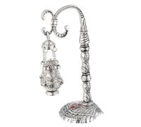 HIAKDOFT Small Cross Incense Burner Church Accessory Religious Aroma Furnace Decor for Home Worship with Fine Iron Workmanship and Design