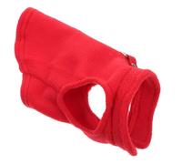 HIAKDOFT Small to Medium Dog Fleece Vest with D-Ring Leash Attachment, Warm Puppy Sleeveless Sweater Winter Coat, Soft Red Pet Vest for Cold Weather and Outdoor Use