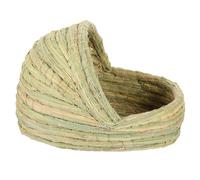 HIAKDOFT Small Woven Chicken Coop Nest Bed for Laying Hens Natural Straw Sleeping Hut for Small Pets Warm and Breathable Nesting Box Easy to Clean and Maintain Chicken House