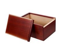 HIAKDOFT Solid Wood Pet Urn Box for Dog and Cat Ashes Memorial Cremation Casket Handcrafted Keepsake Box with Ample Capacity for Home Office Display