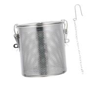 HIAKDOFT Stainless Steel Brine Filter Basket with Fine Mesh for Kitchen Soup and Tea Smooth Surface Spice Strainer for Dregs Separation Practical Food Strainer for Home Cooking