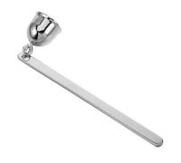 HIAKDOFT Stainless Steel Candle Snuffer with Long Handle Bell-shaped Wick Flame Extinguisher Retro Candle Stopper for Safe Home Use
