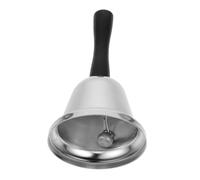 HIAKDOFT Stainless Steel Hand Bell Loud Classroom Bell for Teachers for Weddings for Restaurant and Reception Clear Sound Wood Handle