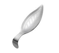 HIAKDOFT Stainless Steel Tea Scoop Ergonomic Leaf-Shaped Spoon Practical Teaware Accessory for Loose Leaf Brewing and Serving
