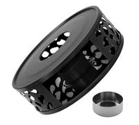 HIAKDOFT Stainless Steel Teapot Warmer Base with Tea Light Holder Heating Stand for Tea Coffee Pot Hot Drinks and Practical Warmer for Kitchen Camping Gift Use