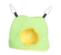 HIAKDOFT Thick Plush Parrot Hammock Soft Warm Winter Nest Bed Hanging Bird Sleeping Hut Cozy Material for Budgie Cockatiel Conure S Random Color Random Color